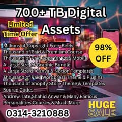 700+ TB Digital Assets Grow your Online Bussiness