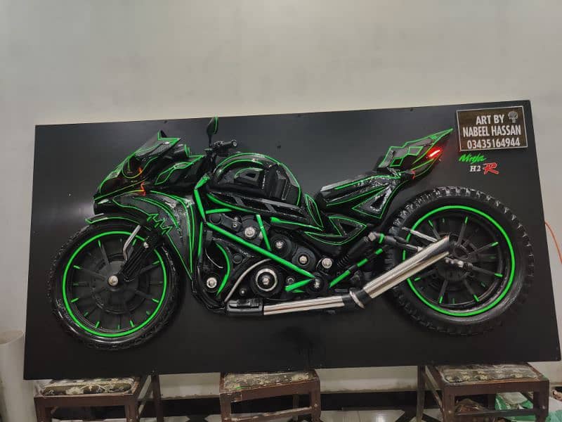 Kawasaki H2R model for shop and cafe 8