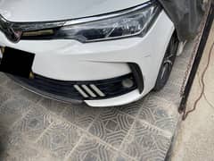 corolla altis bumpers with fog and mustang drls