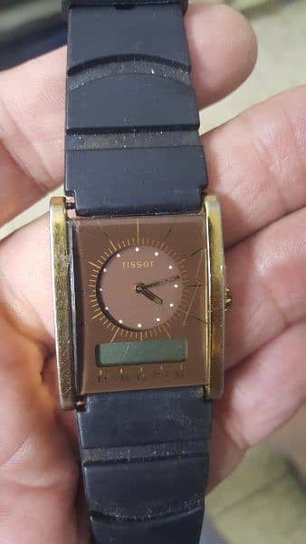 Original Tissot vintage Wrist Watch analogue+digital Both 0