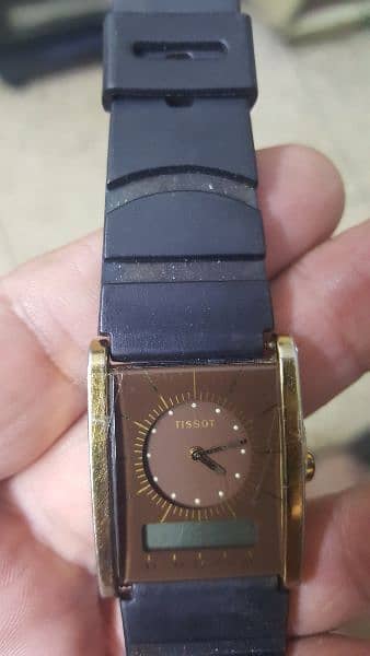 Original Tissot vintage Wrist Watch analogue+digital Both 1