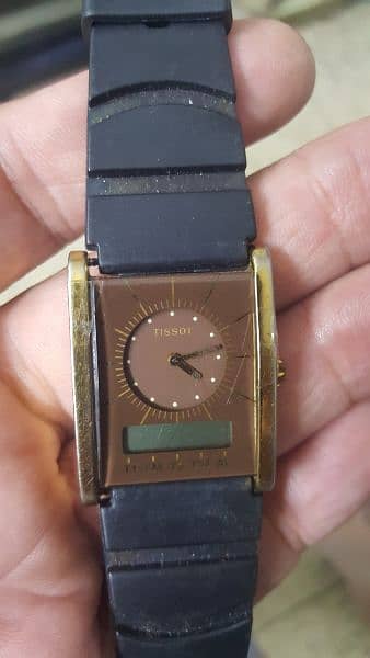 Original Tissot vintage Wrist Watch analogue+digital Both 2