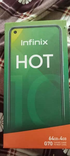 Infinix Hot 10 || 4/64 G70 With Box Charger || Mobile Phone 6