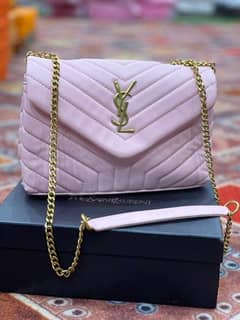 YSL Crossbody Bag with light pink colur with soft stuff 0