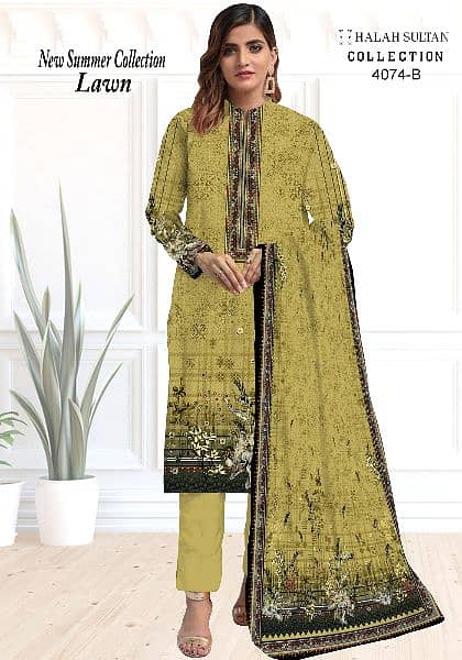 Ladies Dress / Casual Dress / Lawn Dress / 3Pc Suit / Unstich Dress 4