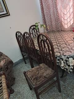 6 chairs Dining table
