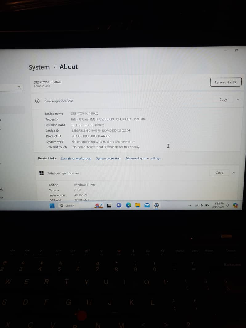 Lenovo Thinkpad T480s 7