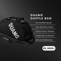 DAUNG Convertible Carry-All Duffle Bag