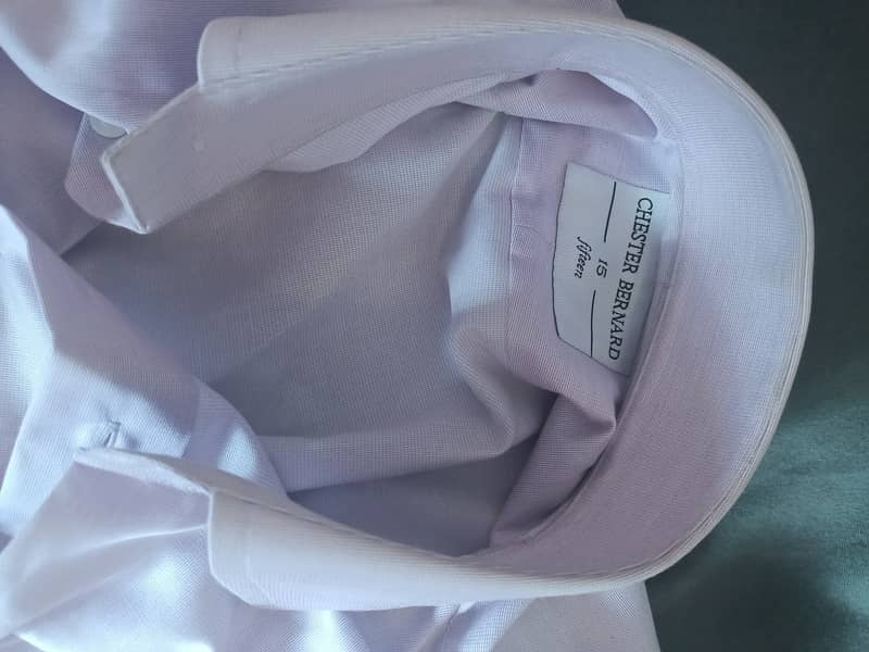 Chester Bernard formal shirt, Lilac, used once, collar size 15 2