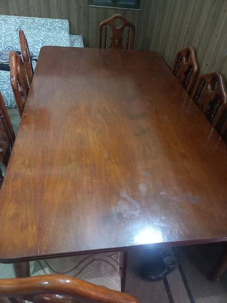 Like new pure woden dining table 6