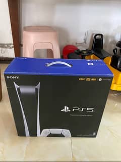 Mint Condition PS5 Digital edition with original controller and box.