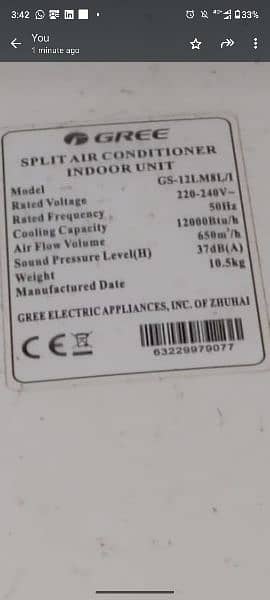 Gree 1 Ton Non-Inverter AC For Sale 2017 Model 2