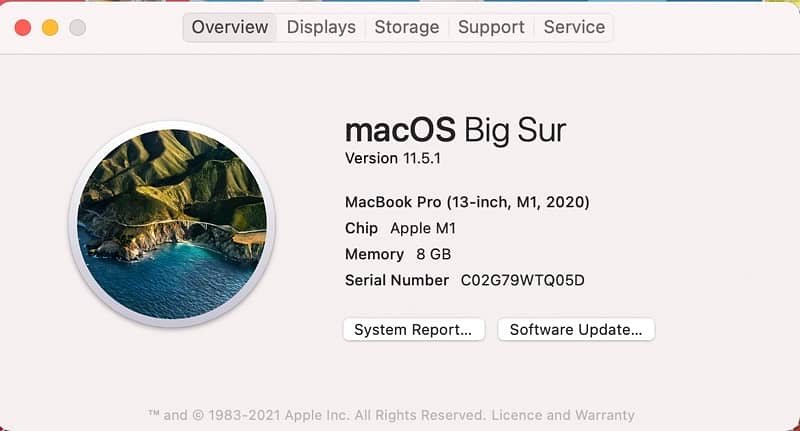 MacBook Pro M1 2020 8/256GB 9