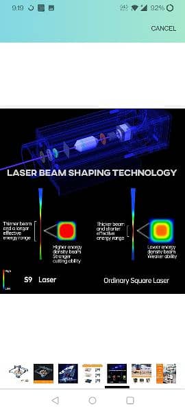 SCULPFUN S9 90W laser engraving ultra-thin laser shaping technology 4