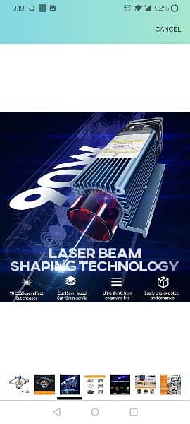 SCULPFUN S9 90W laser engraving ultra-thin laser shaping technology 6