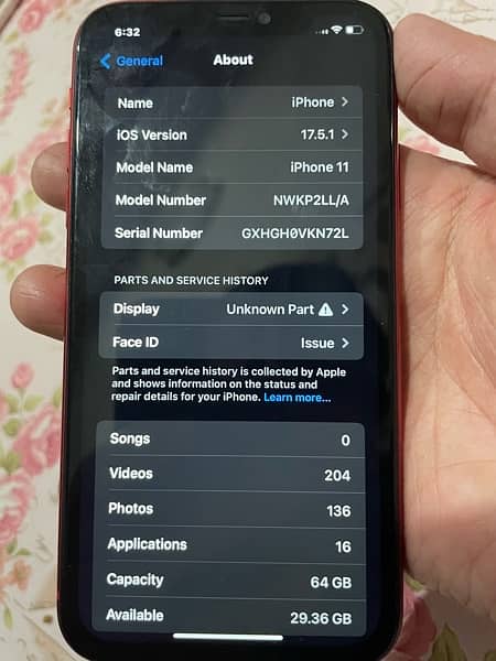 iPhone 11jv screen change back change 92 hlth 6