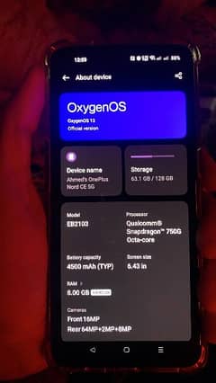 OnePlus CE 5G 8/128gb PTA APPROVED