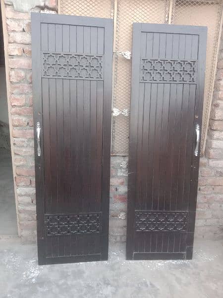 wooden fancy Door for almari two  sided 6feet x2feet each side 3