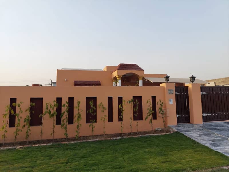 1 Kanal Brand New House For sale in Chinar Bagh Raiwind Road Lahore Shaheen Block with Soler 15Kv 12