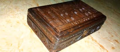 Antique Wooden Jewelry Box Rare piece