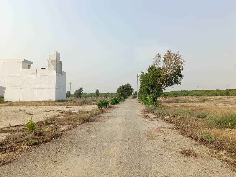 120 sq yard WEST OPEN 40 ft road plot in SAADI GARDEN BLOCK 4 6