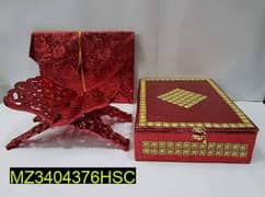 Quran pak wooden box with stand