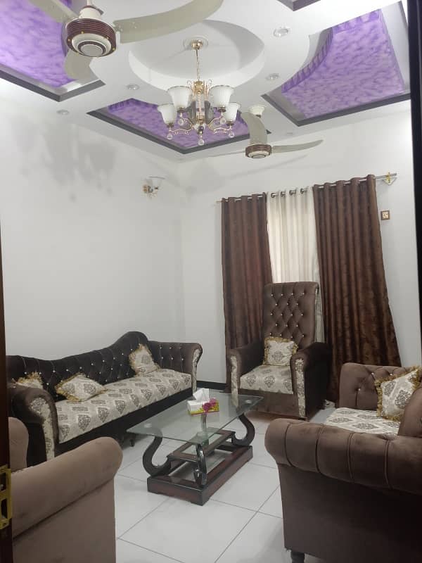 120 Sq yard G+2 new house with Gas available in SAADI TOWN 10