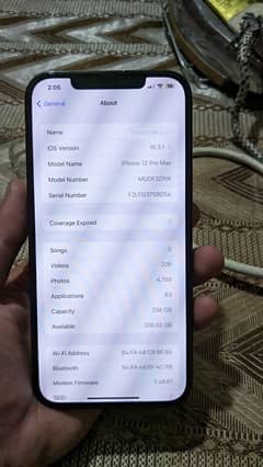 iPhone 12 Pro Max - 256 GB - PTA approved - 10/10