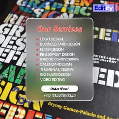 We Provide Graphic Designing and Video Editing Services