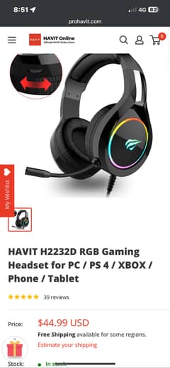 Havit H2232d Rgb Gaming Headphones