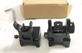 Iron Sight Flip Up Sights Set Front Rear Tactical 20mm Picatinny rail