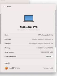 Macbook Pro 13inch (2017)