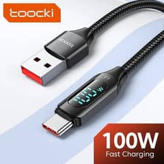 Toocki 100W USB Type C Cable  XiaSuper Charge Fast Charging USB to C