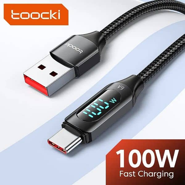 Toocki 100W USB Type C Cable  XiaSuper Charge Fast Charging USB to C 0