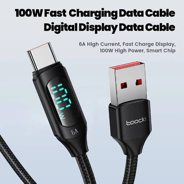 Toocki 100W USB Type C Cable  XiaSuper Charge Fast Charging USB to C 2