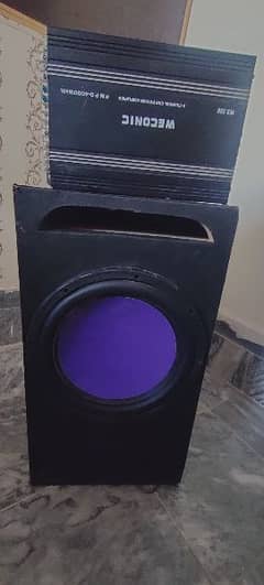 Car woofer With Amplifier