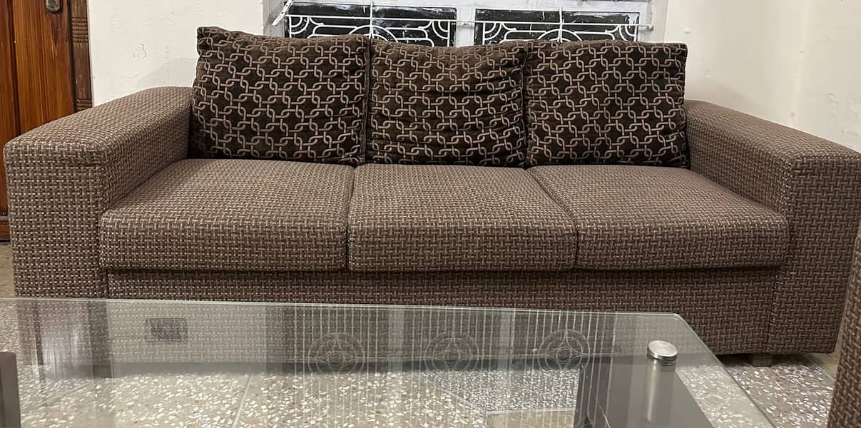 Seven seater sofa set used 4