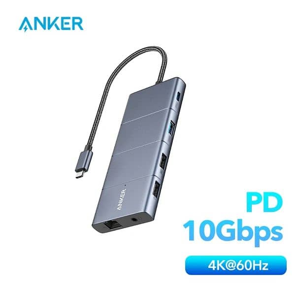 Anker 565 11-in-1 USB-C Hub 10 Gbps USB-A Data Ports 4K HDMI Display P 1