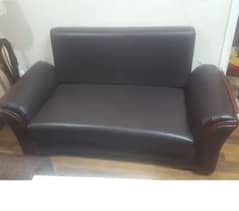 Leather Two Seater Sofa Good Condition