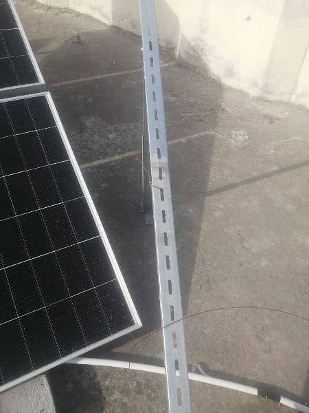3 solar panels 150 watss along with stand and controlar 2