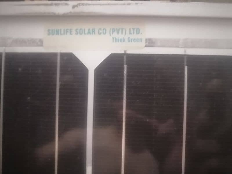 3 solar panels 150 watss along with stand and controlar 10