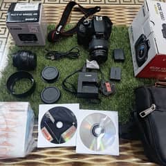 Camon 1200D DSLR Camer & extra Lense autofocus 50mm