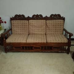 5 seater wooden sofa 0