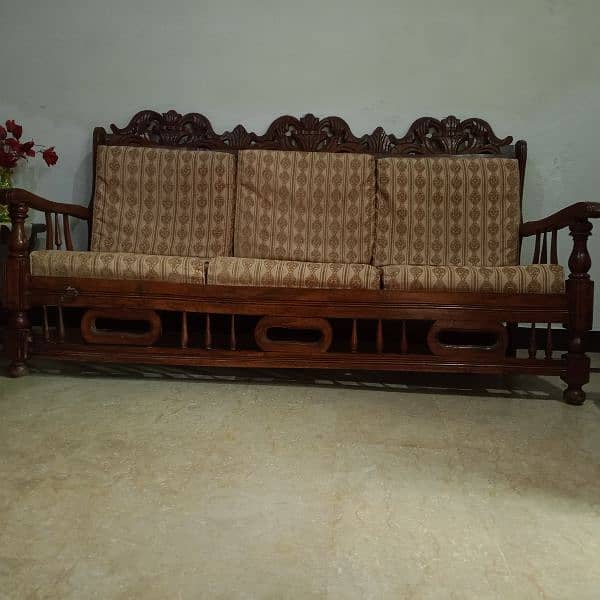 5 seater wooden sofa 1