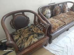 Used wooden sofa 5 seater for sale.