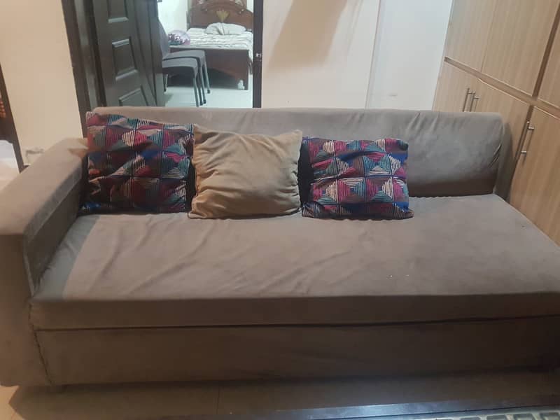 L shape + 5seater sofa in good condition 3