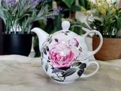 beautiful unique tea pot set and vase for sale