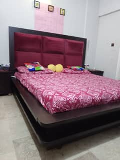 King size Double Bed with side tables & Master Molty Foam