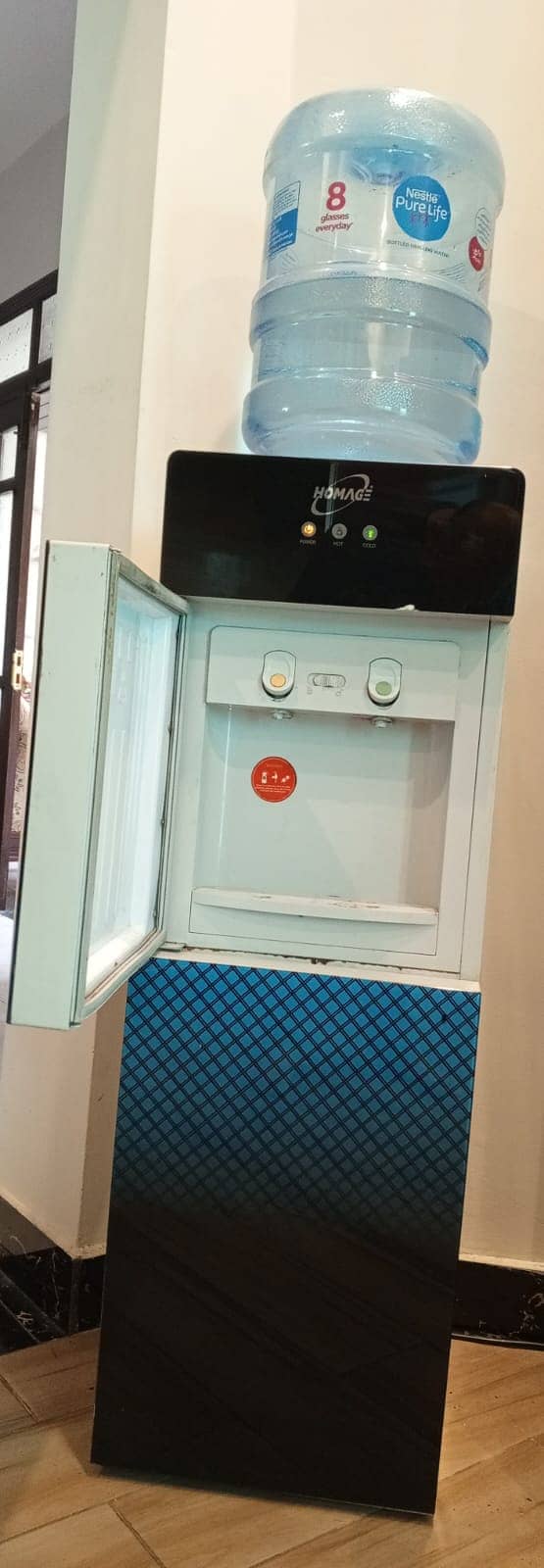 Homage Water Dispenser (Glass Door Hot and Cold Water) 1