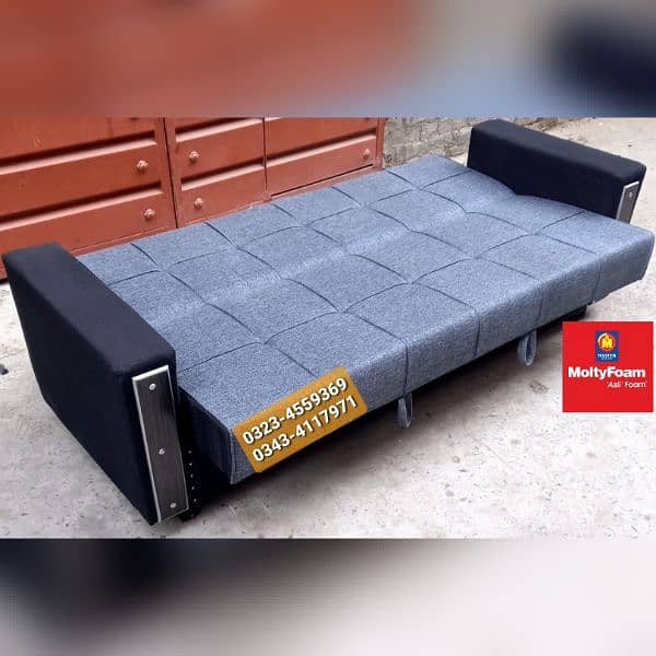 Molty double bed sofa cum bed/dining table/stool/Lshape sofa/chair 1